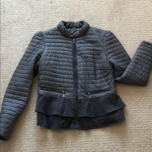 Gray, light feminine puffer jacket